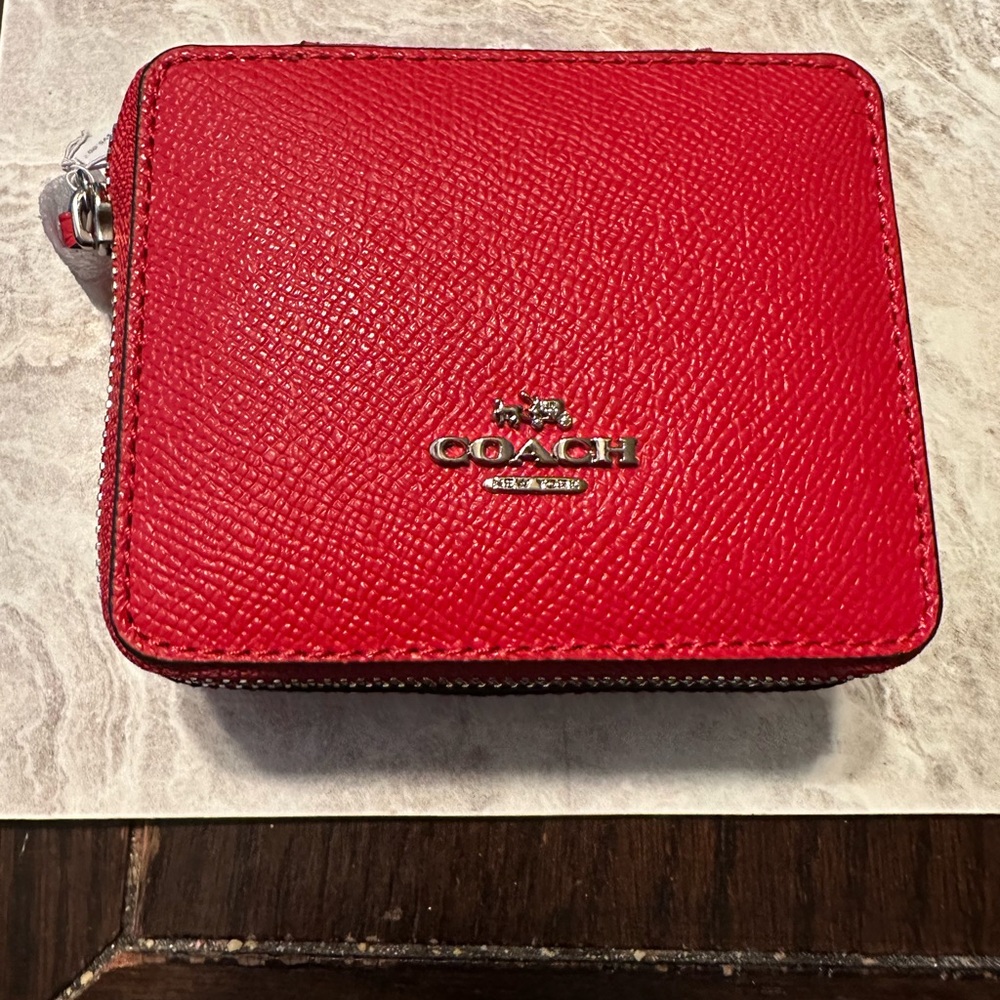 Coach Red Jewelry Box
